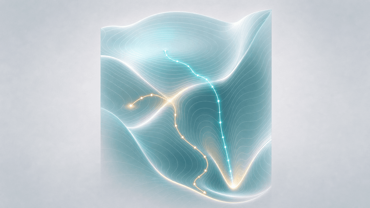 Adaptive landscape illustration for Loss Landscapes: Neural Network Parameters Form the Terrain.