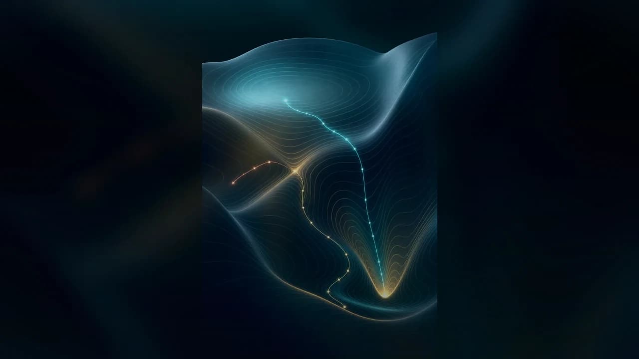 Adaptive landscape illustration for Loss Landscapes: Neural Network Parameters Form the Terrain.