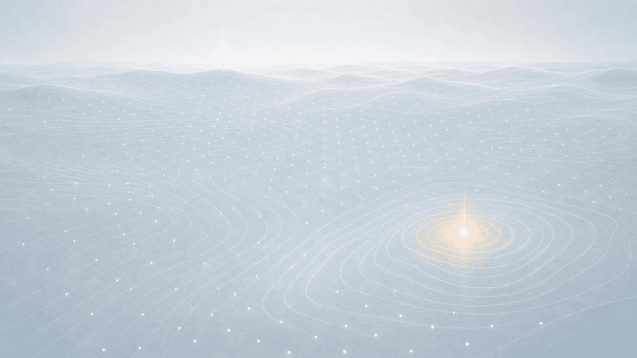 Adaptive landscape illustration for Needle-in-a-Haystack Landscapes: Success Is Rare, Not Misleading.
